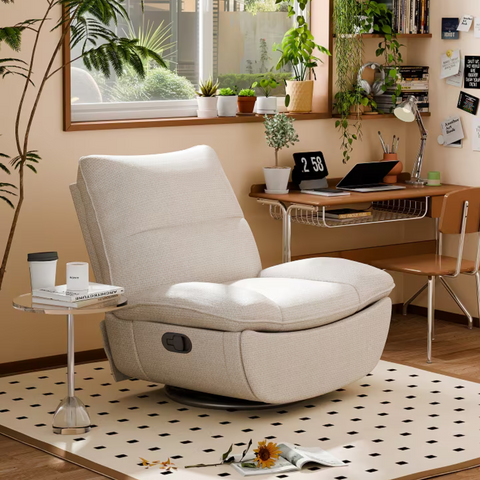 Sillón Reclinable Manual con Reposapiés Ajustable