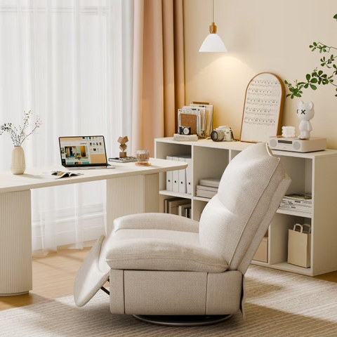 Sillón Reclinable Manual con Reposapiés Ajustable