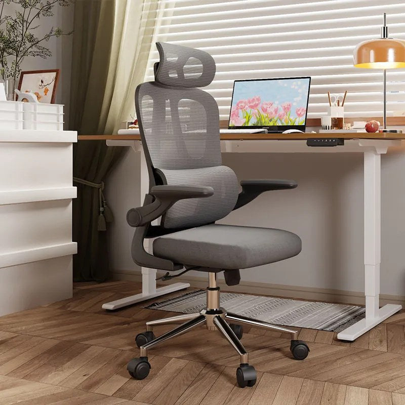 Silla OC19 gris en home office