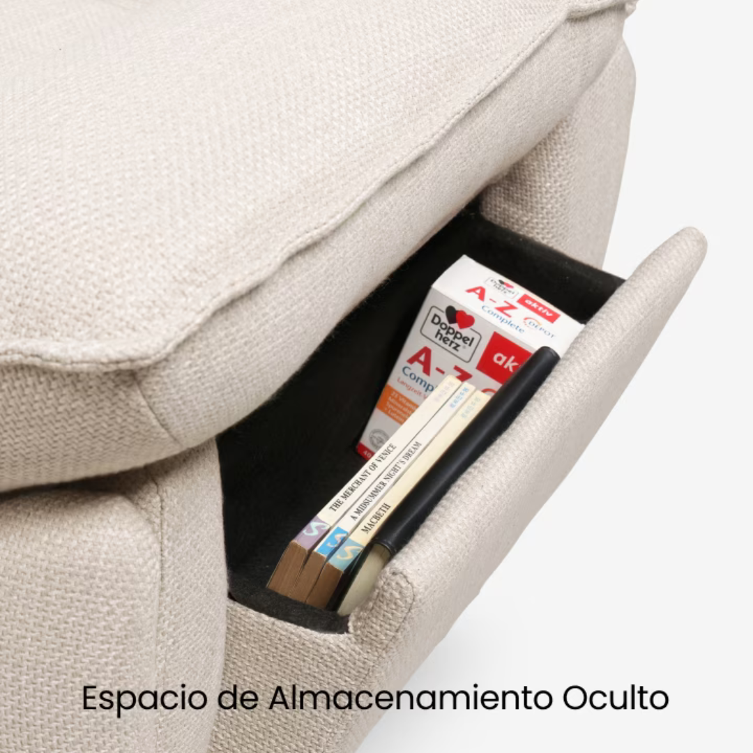 Sillón Reclinable Manual con Reposapiés Ajustable
