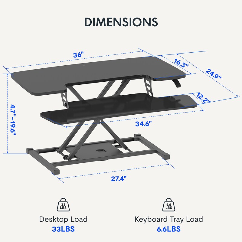 FlexDesk M7 – Convertidor de Escritorio de Pie