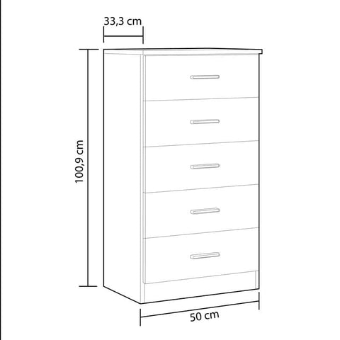 Chest "Couple 2" 5 Drawers