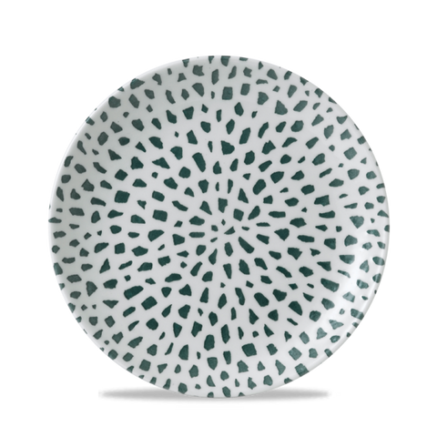 Terrazzo Green Coupe Plate 21.7cm