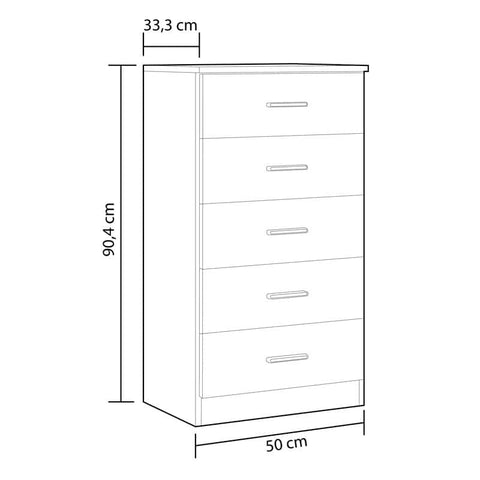 Chest "Couple" 5 Drawers